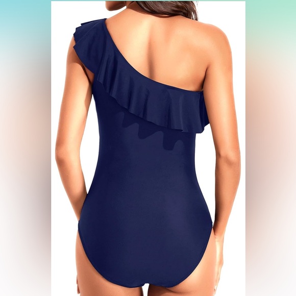 Tempt Me Women One Piece Swimsuits Tummy Control One Shoulder Bathing Suits - Picture 2 of 13